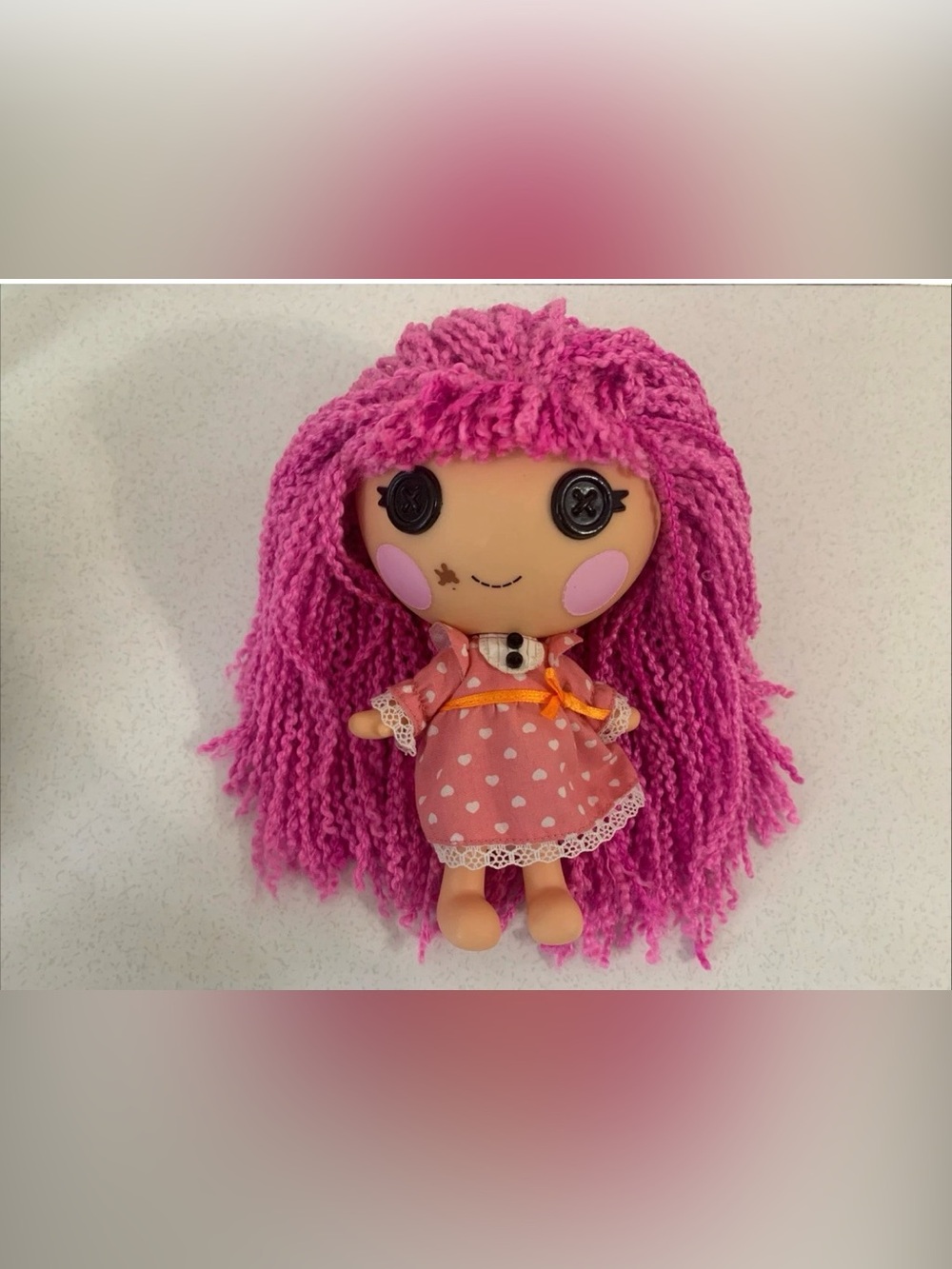 RARE Lalaloopsy Littles Sprinkle Spice Cookie Yarn Hair Doll  7” MGA